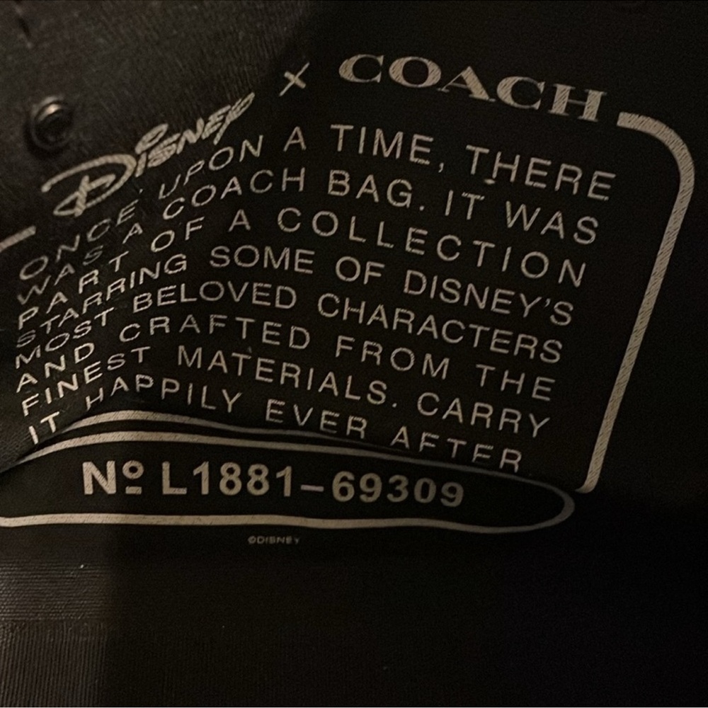 Coach Disney Thumper Coach Large Tote Green Black Handbag NWOT - Picture 6 of 6